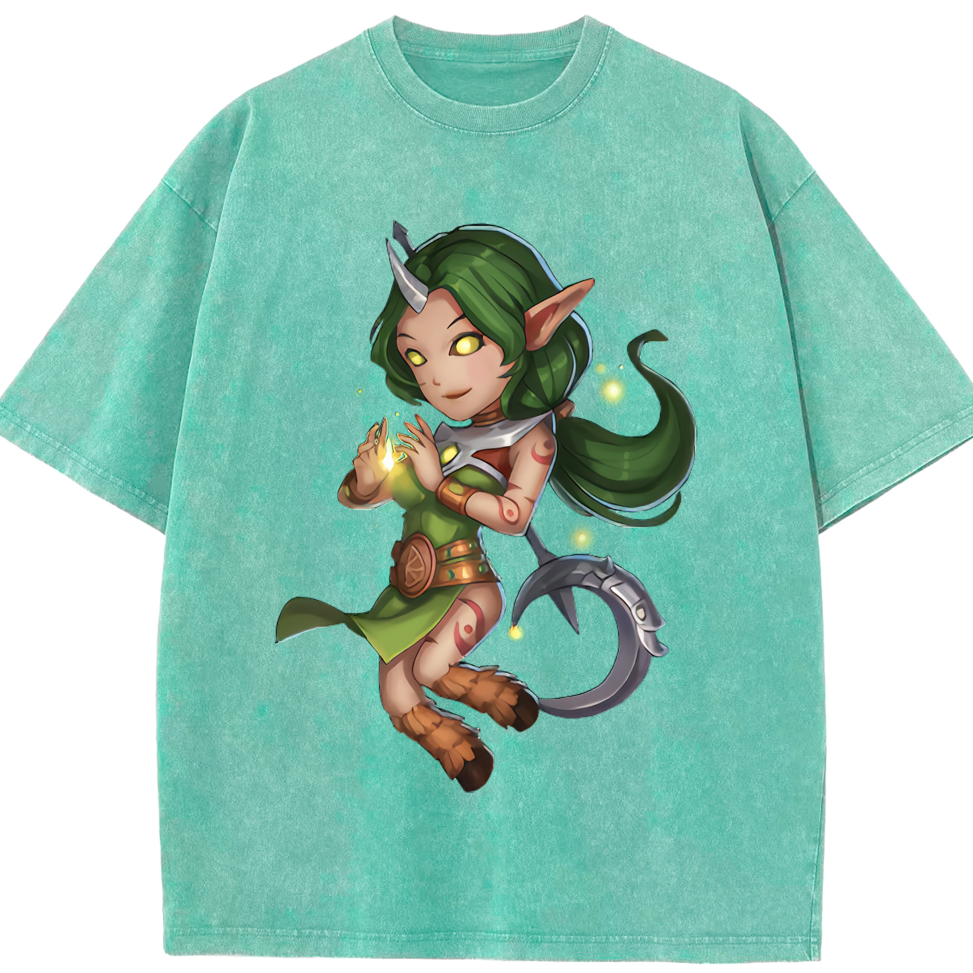 リーグ・オブ・レジェンド League of Legends LOL 綿100% ヴィンテージ風 半袖Tシャツ（フロントプリント）